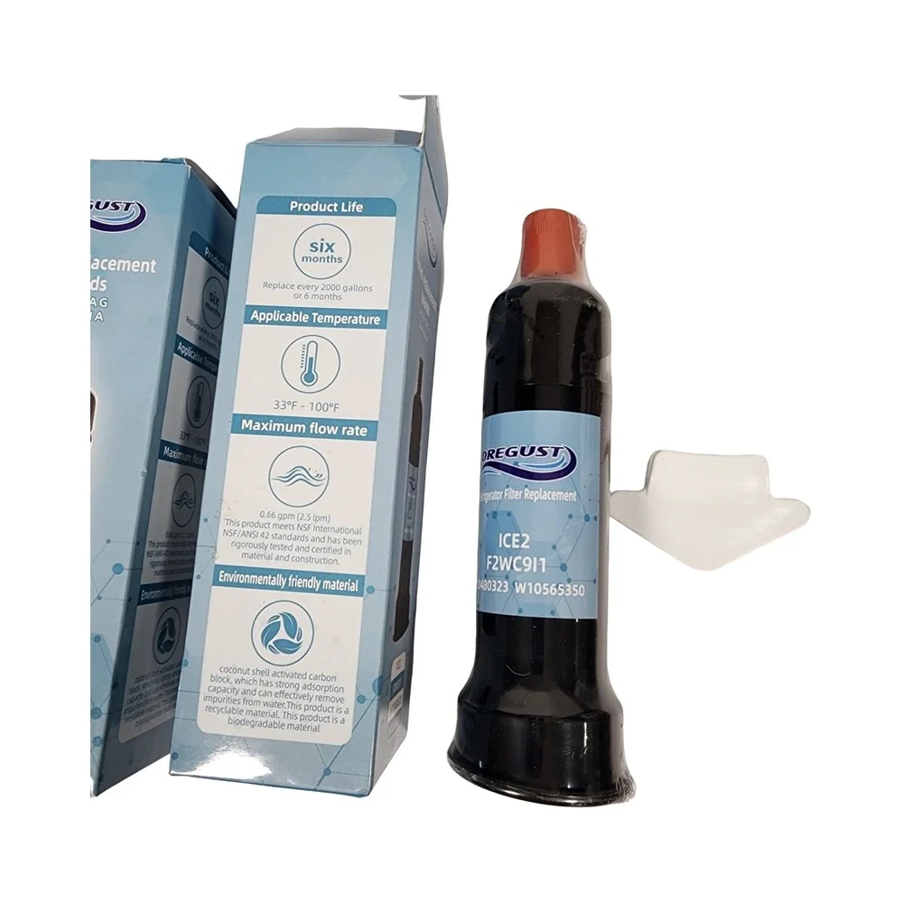 Dregust ICE2 Refrigerator 3 Water Filter Replacement F2WC911 W10480323 W10565350